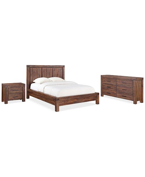furniture avondale king 3-pc. platform bedroom set (bed, nightstand