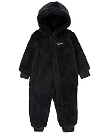 Baby Neutral Frosty Fun Sherpa Hooded Coverall