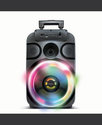 Photo 1 of Brookstone Rhythm Roller Wireless LED Tailgate Speaker. Have a party that everyone will remember with the Rhythm Roller Wireless LED Tailgate speaker. In addition, the Fm radio and 3.5 mm Auxiliary jack give you more listening options.