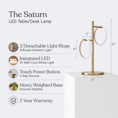 Saturn 21" Dimmable LED Table Lamp