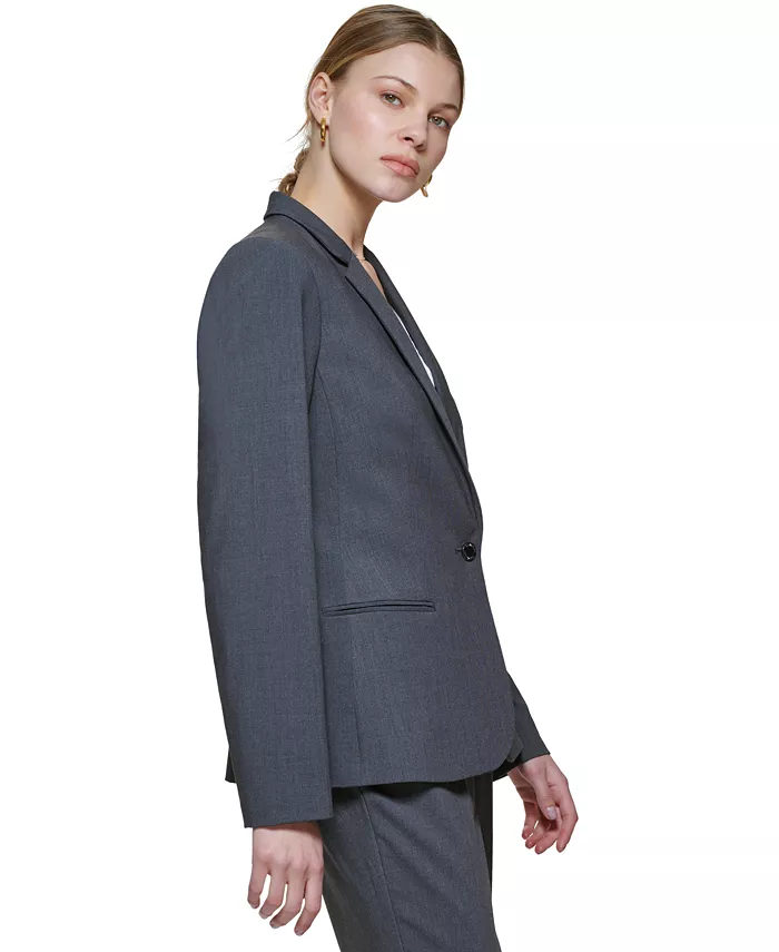 One-Button Blazer - thumbnail 3
