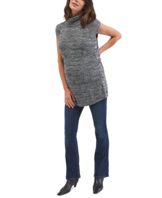 Jessica Simpson - Side-Button Turtleneck Maternity Vest