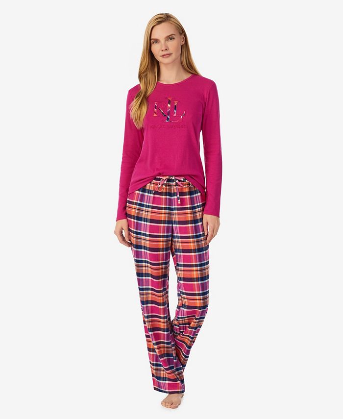 Lauren Ralph Lauren Women's Long Sleeve Pajama Set & Reviews - All Pajamas,  Robes & Loungewear - Women - Macy's