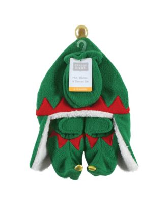 Winter Warmth 3Pk Earflap Hat, Mittens & Plush Booties