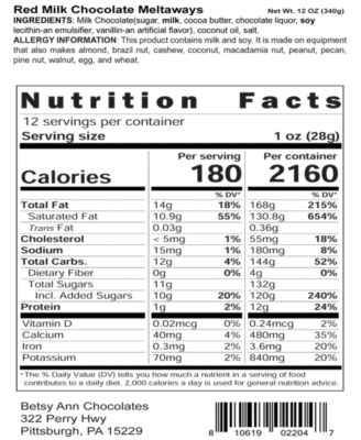 Milk Chocolate Meltaways and Milk Chocolate Non-Pariels Gift Bundle,64 Pieces