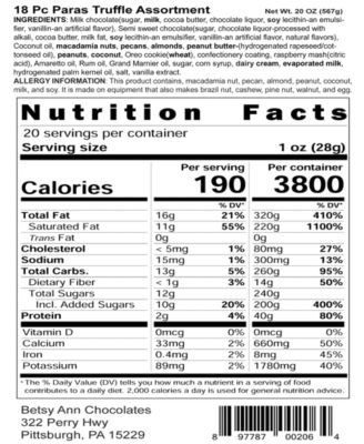 Truffles &amp; Nuts Tower Gift Set, Approximately 115 Pieces