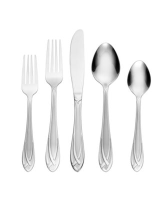 Hampton Silversmiths 12 piece Flatware Set Yellow Handle 18/10