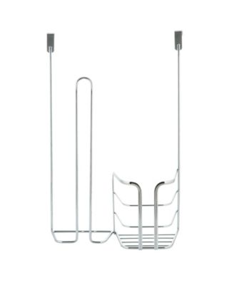 Kitchen Details 2-in-1 Over The Cabinet Cleaning Organizer in Chrome