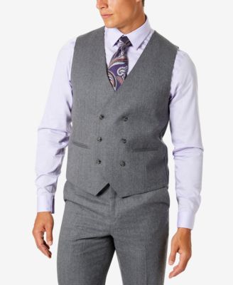 Tayion Collection - Men's Classic-Fit Wool Suit Vest