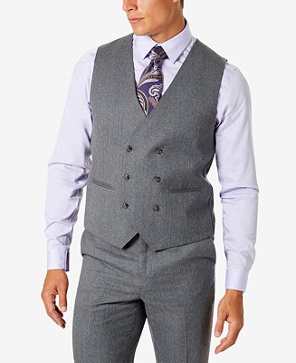Tayion Collection Men's Classic-Fit Wool Suit Vest - Macy's