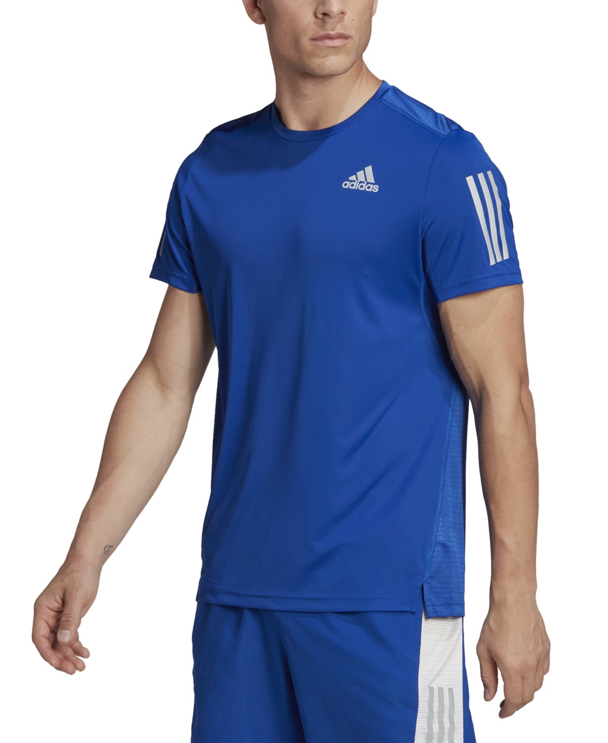 adidas Men's Own The Run Short-Sleeve Logo T-Shirt
