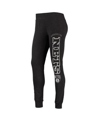 Women's Black Brooklyn Nets Hoodie & Pants Sleep Set