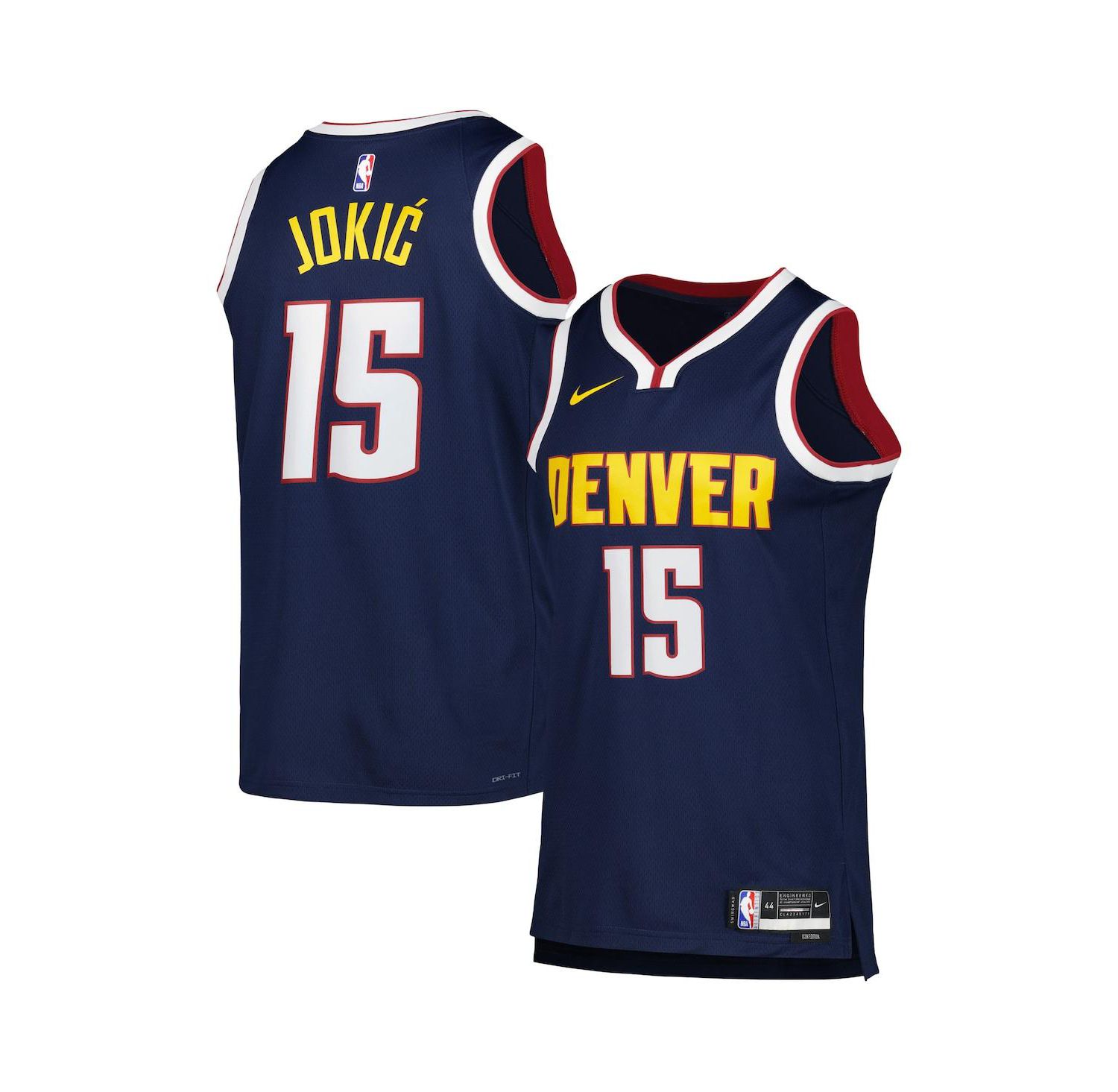 Men's and Women's Nikola Jokic Navy Denver Nuggets Swingman Jersey - Icon Edition