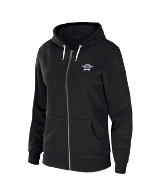 Women's Black Washington Capitals Sponge Fleece Full-Zip Hoodie