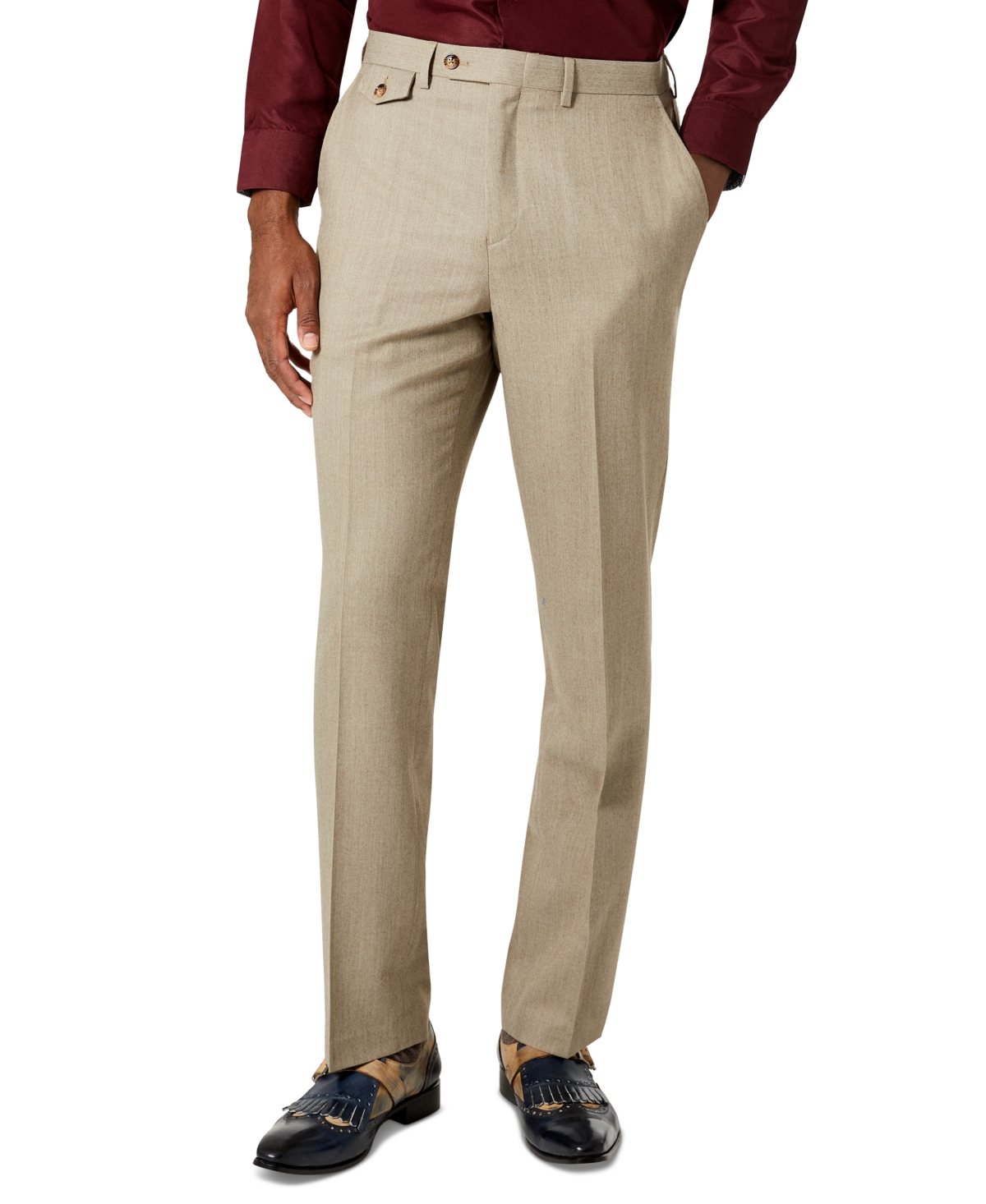 WOOL SUIT PANTS
