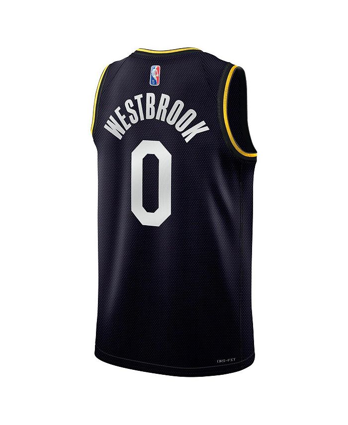 Nike Men's Russell Westbrook Black Los Angeles Lakers 2022 Select ...