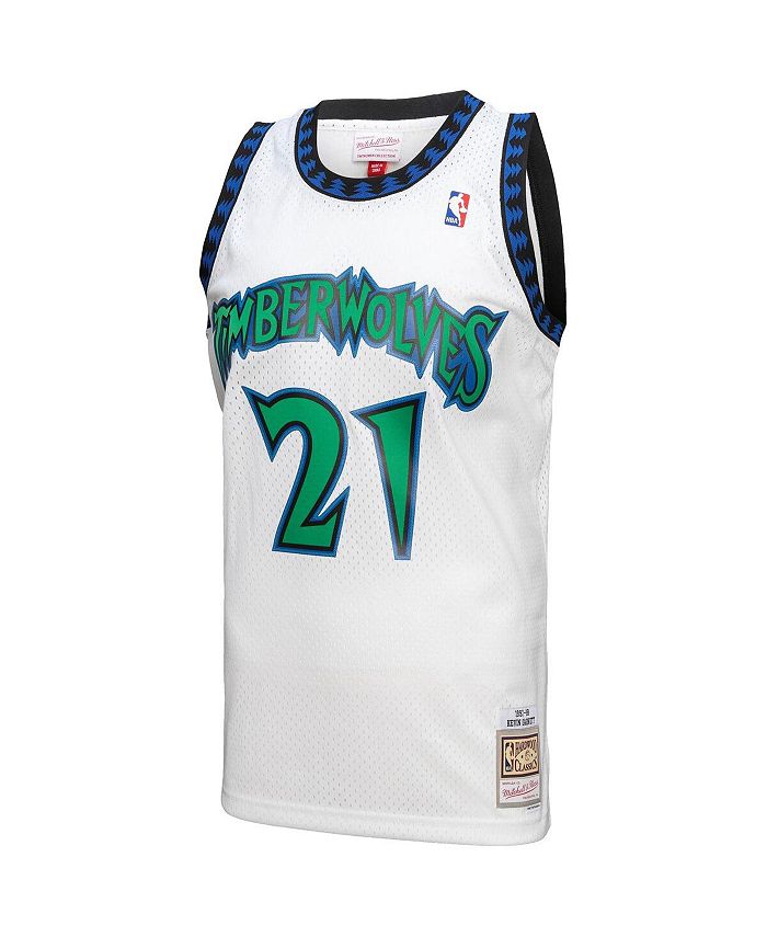 Mitchell & Ness Men's Kevin Garnett White Minnesota Timberwolves 1997 ...