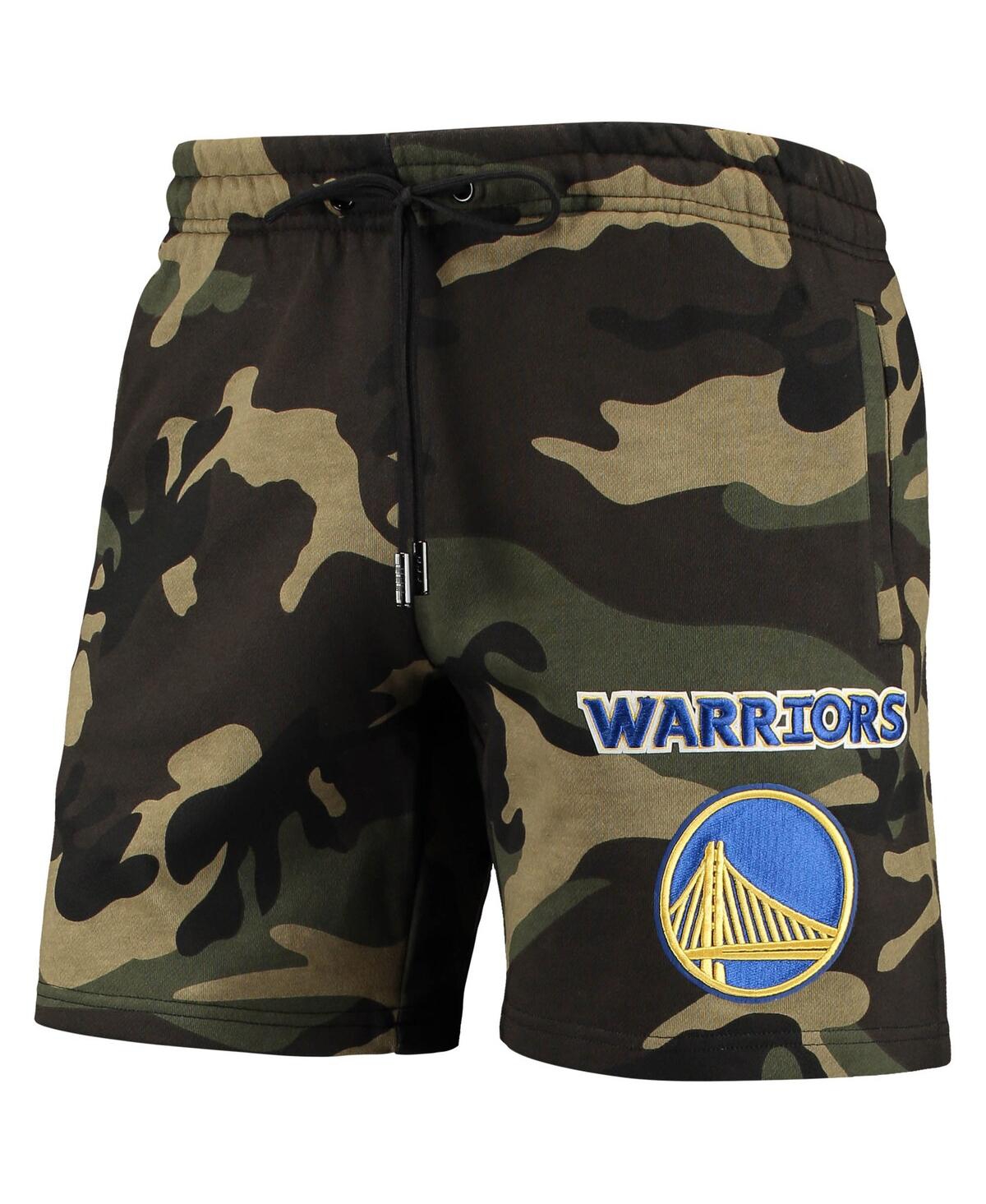 Pro Standard Camo Golden State Warriors Team Shorts In Camo