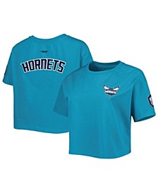 Women's Teal Charlotte Hornets Classics Boxy T-shirt