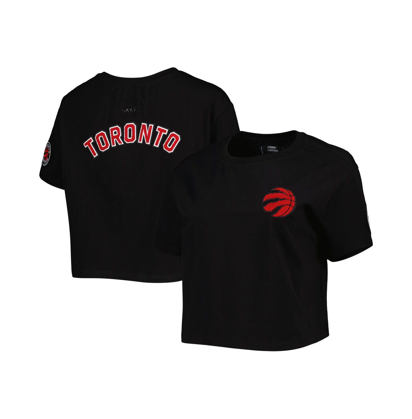 Женская футболка Pro Standard Black Toronto Raptors Classics Boxy — фото 2