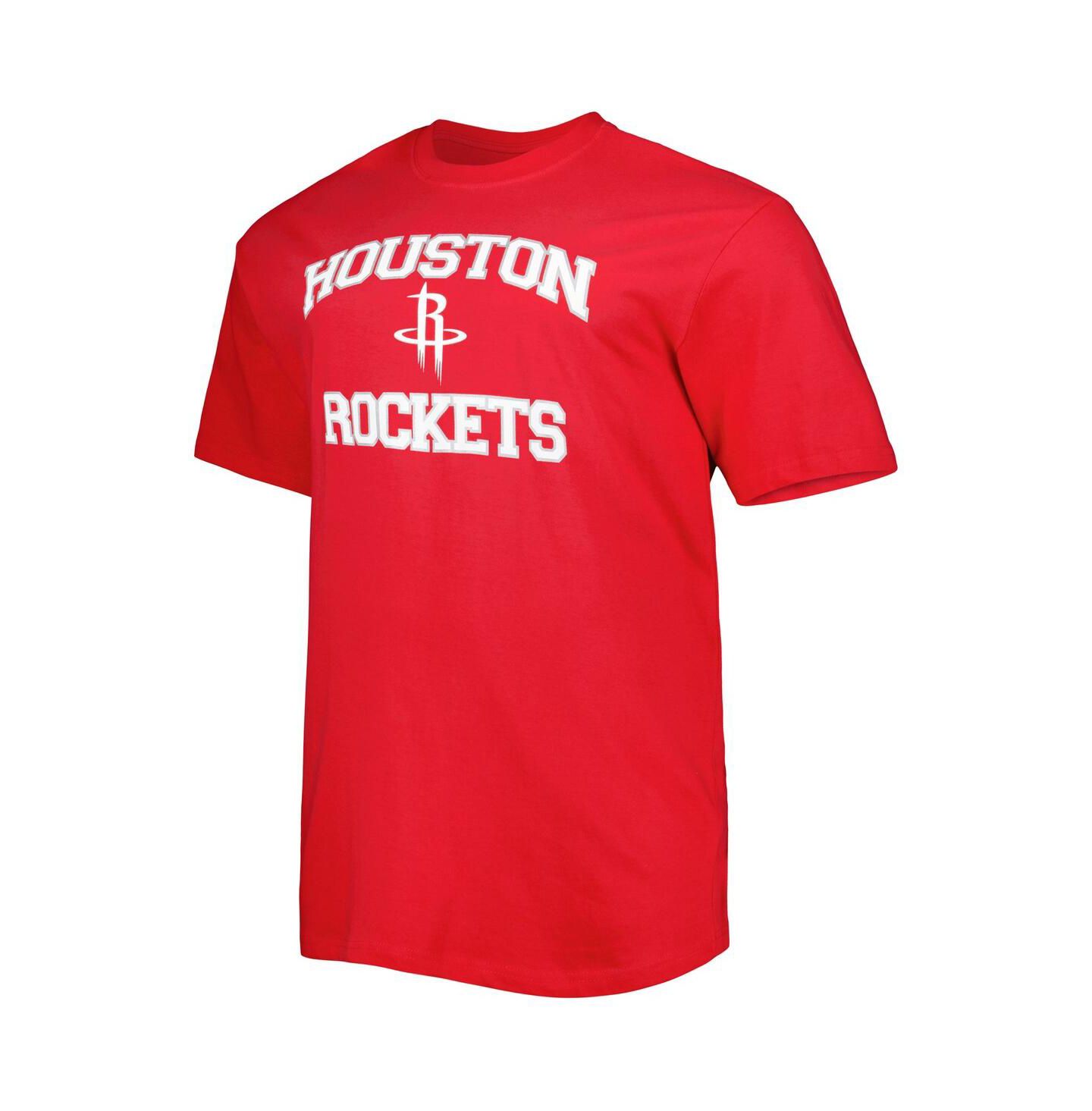 Мужская футболка Profile Red Houston Rockets Big and Tall Heart and Soul — фото 3