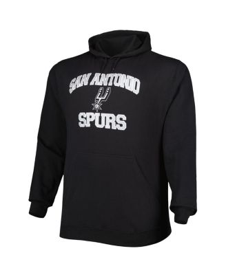 Men's Black San Antonio Spurs Big and Tall Heart and Soul Pullover Hoodie