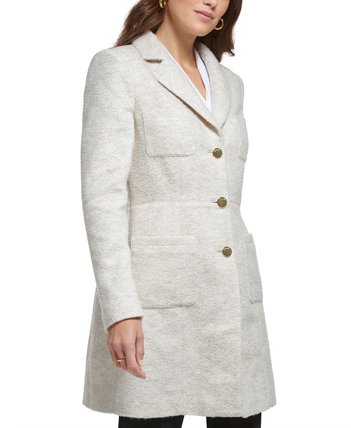 DKNY Petite FourPocket NotchCollar Topper Jacket Macy's