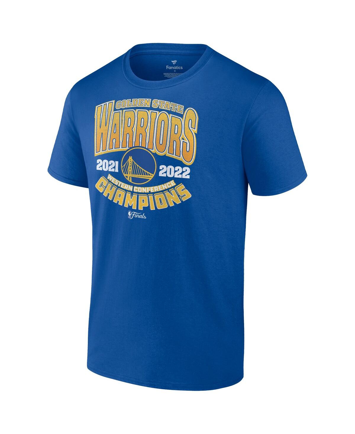 Men's FanaticsGolden State Warriors 2022 Western Conference Champions Trap T-shirt - Royal