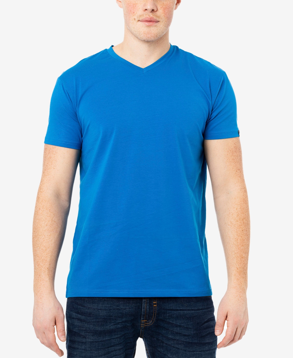 X-Ray Men's Size Large Basic V-Neck Short Sleeve T-shirt