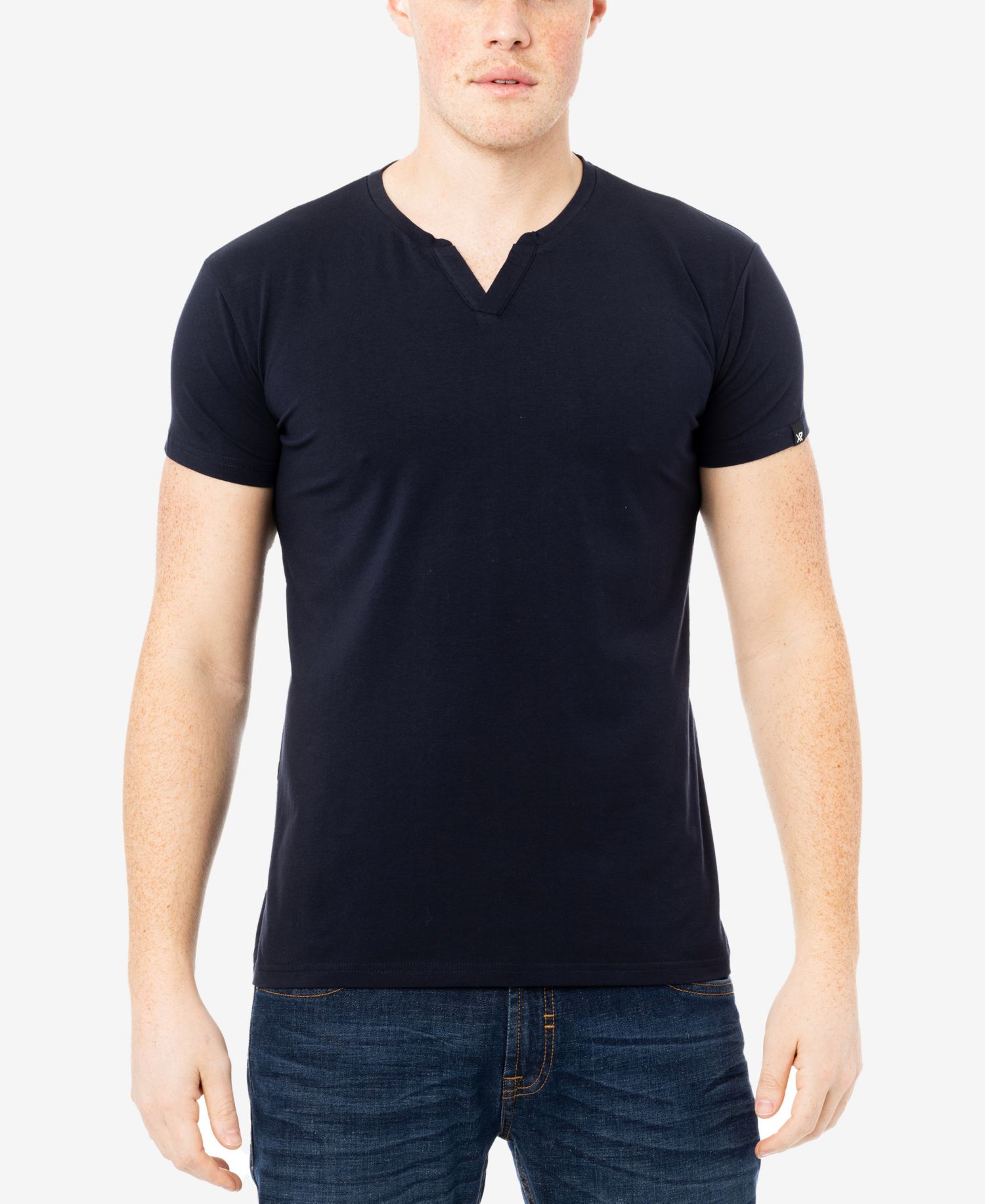 Men's Basic V-Notch Neck Short Sleeve T-Shirt