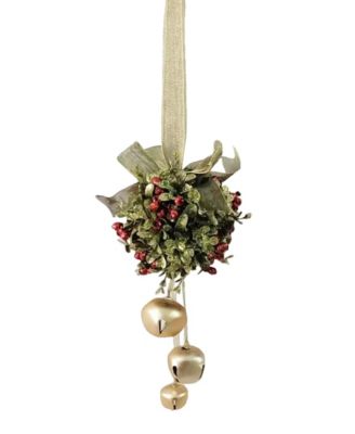 Kissing Krystals 5" Jingle Bell Door Decor Kiss Ball