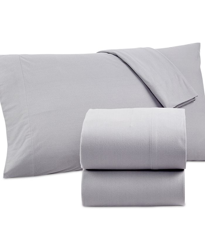 Shavel Micro Flannel Solid Twin 3pc Sheet Set Macy's