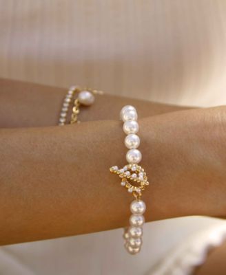Pearl Beaded Toggle Bracelet