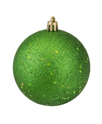 32 Count Xmas Shatterproof 4- Finish Christmas Ball Ornaments 80mm Set, 3.25"