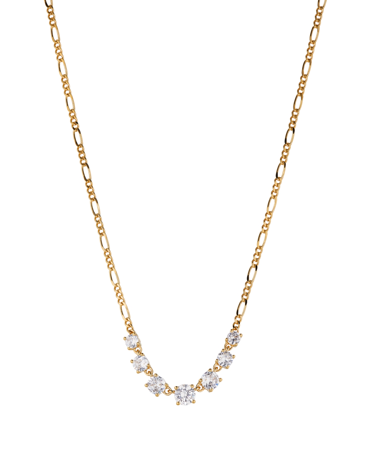 Ava Nadri Frontal Necklace In 18k Gold Plated Brass