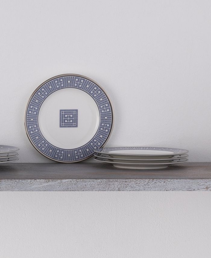 Noritake Infinity Blue Set Of 4 Bread Butter/Appetizer Plates, 61/2