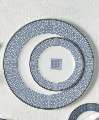 Infinity Blue 4 Piece Dinner Plate Set, Service for 4