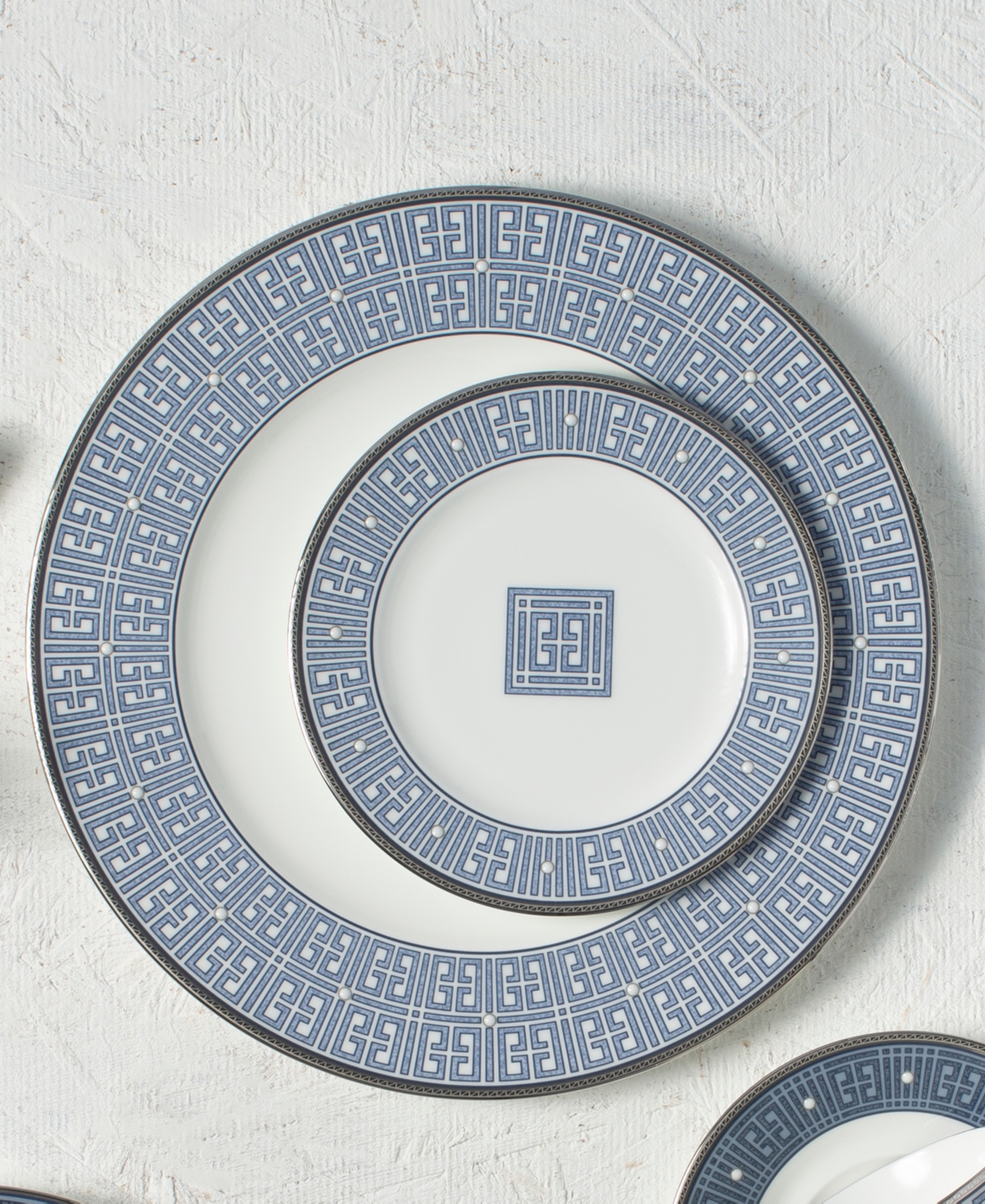 Noritake Infinity Blue 4 Piece Dinner Plate Set, Service For 4 In Blue