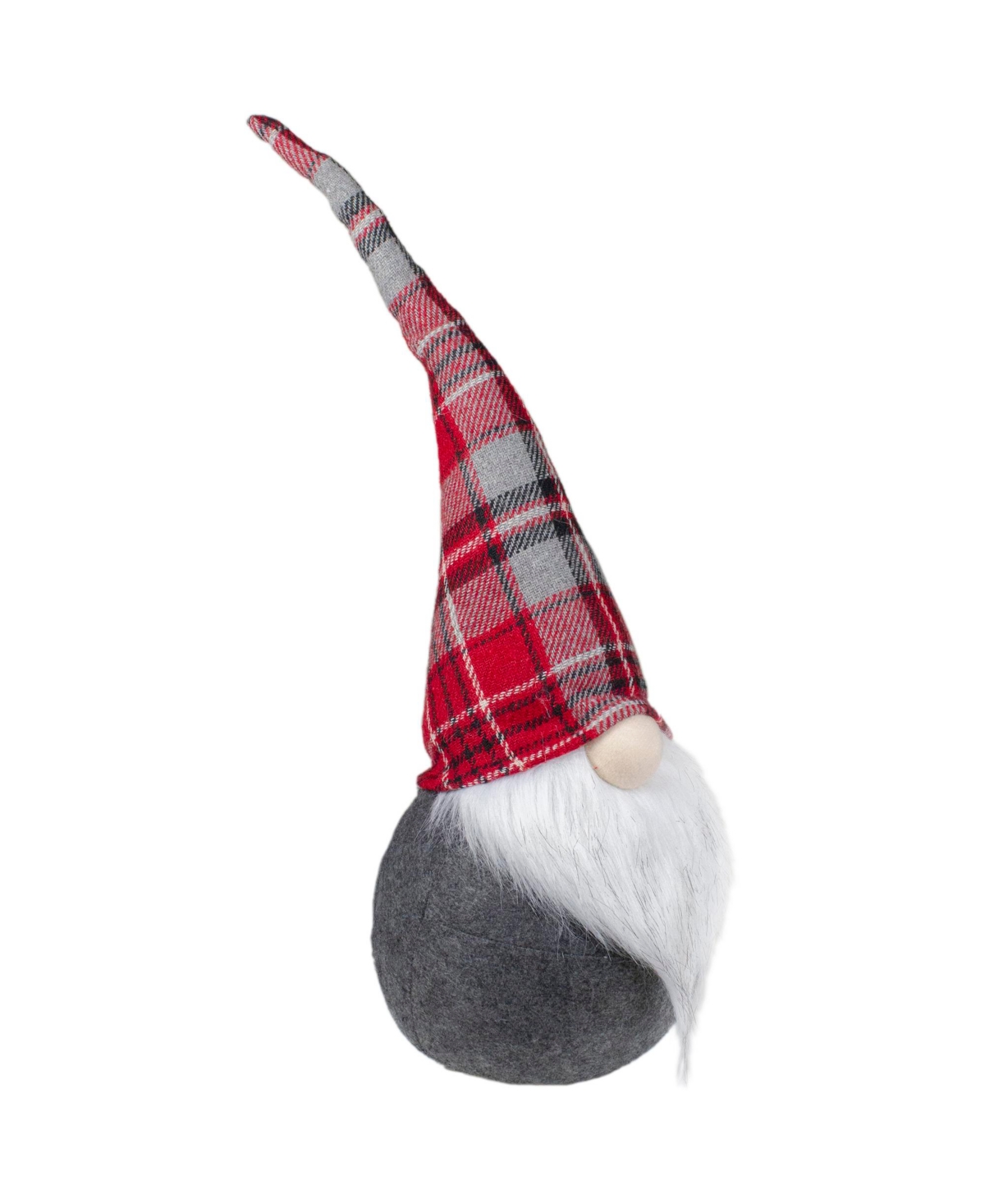 Northlight Plaid Chubby Gnome Christmas Decoration,