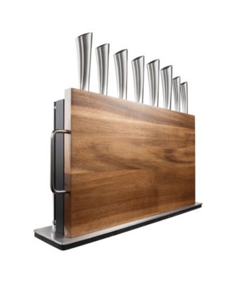 Damashiro Bodo Knife Block With Chopping Board Set, 10 Piece