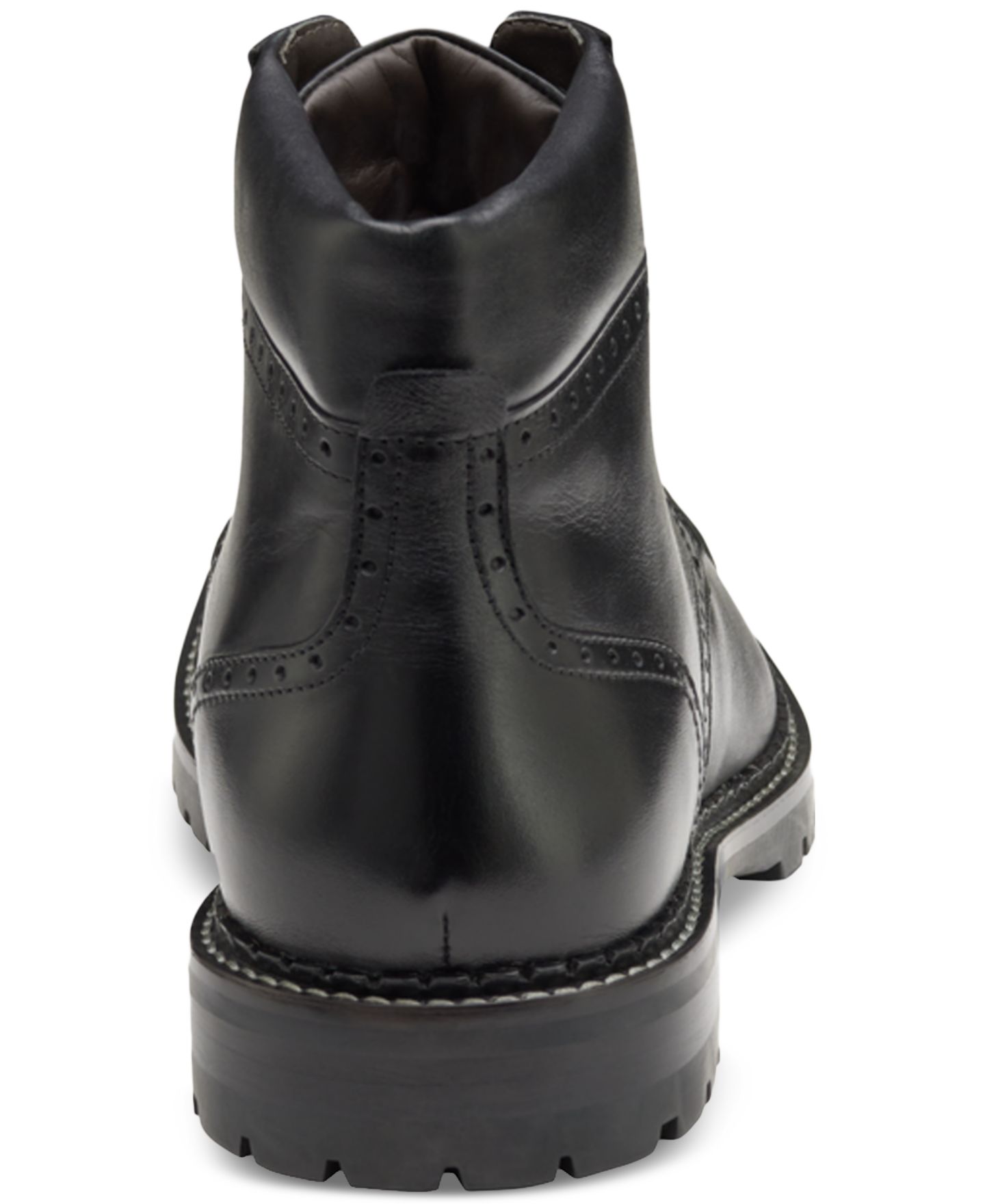 Мужские ботинки Johnston & Murphy Garrison Brogue Cap Toe Boot, цвет: Чёрный — фото 2