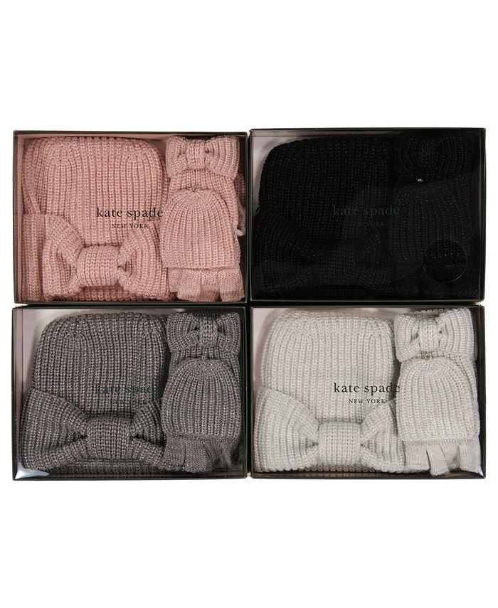 kate spade new york Women's Hat and Glove Gift Set Macy's