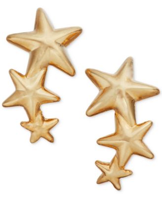 Macy's - Triple Star Stud Earrings in 14k Gold