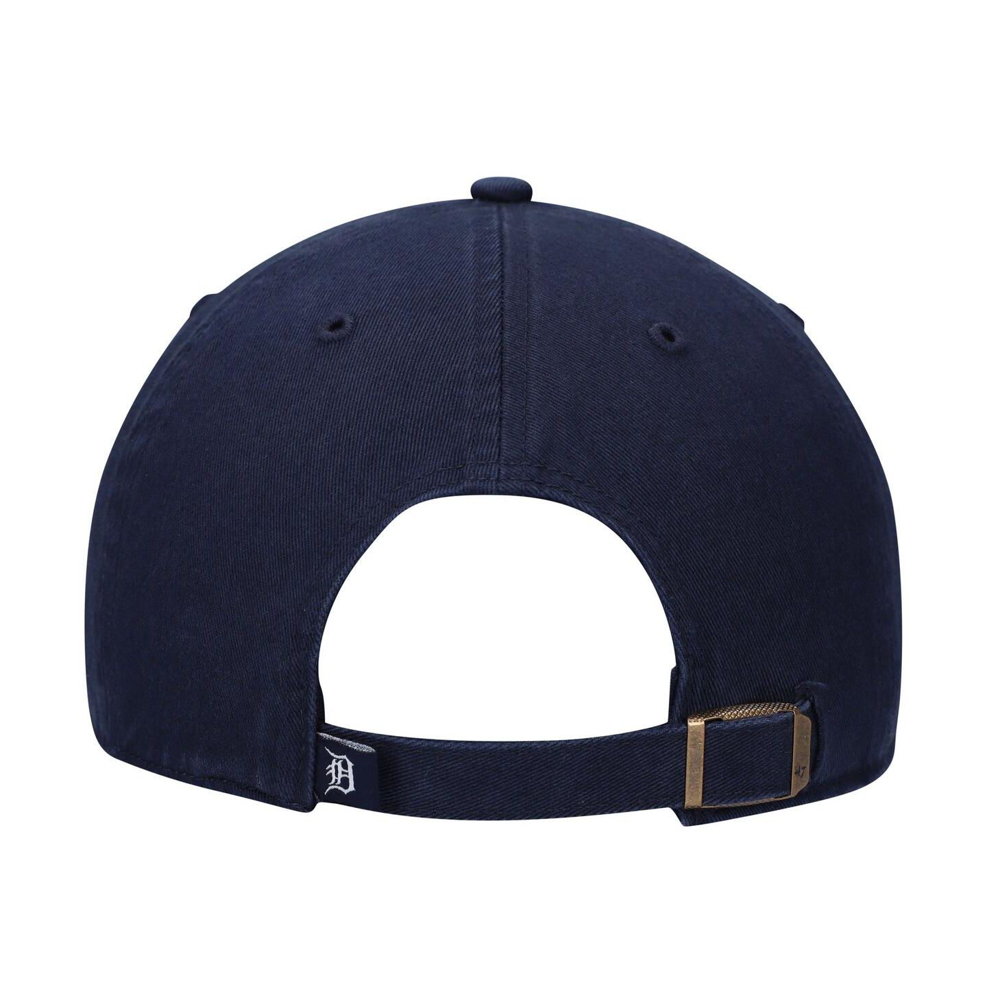 Мужская кепка '47 Brand Navy Detroit Tigers Logo Cooperstown Collection Clean Up Adjustable Hat — фото 5