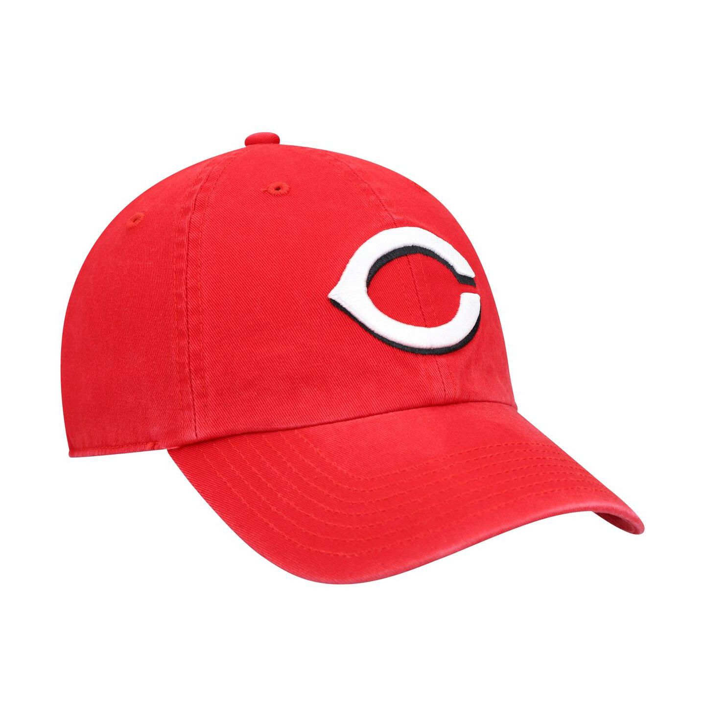 Детская кепка '47 Brand Youth Unisex Red Cincinnati Reds Team Logo Clean Up Adjustable Hat — фото 4