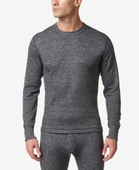 Мужской топ Stanfield's 2 Layer Merino Wool Blend Long Sleeve Undershirt, цвет: Угольный