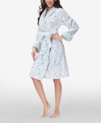 Women's Printed Plush Robe