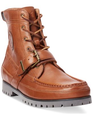 Ralph lauren men's leather boots hotsell