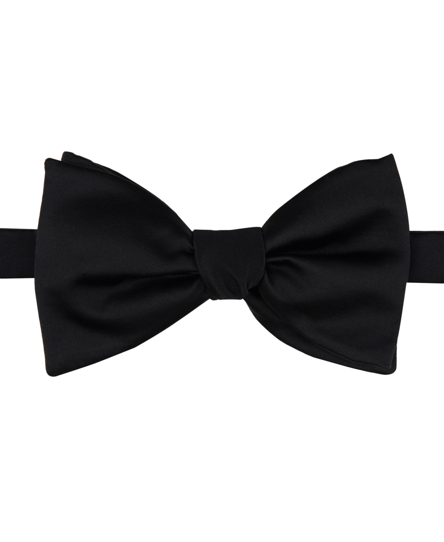 Men's Oversized Satin Solid Bow Tie
