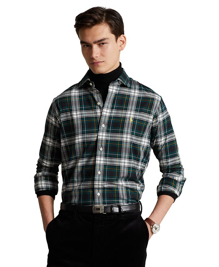 Polo Ralph Lauren Men's Classic-Fit Plaid Twill Shirt & Reviews - Casual  Button-Down Shirts - Men - Macy's